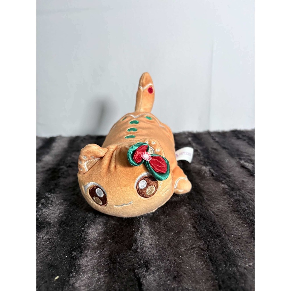 Aphmau MeeMeows Mystery Plush Gingerbread Cat Christmas Holiday Collection Brown